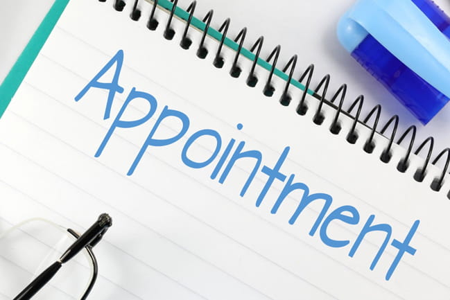Notepad that reads appointment